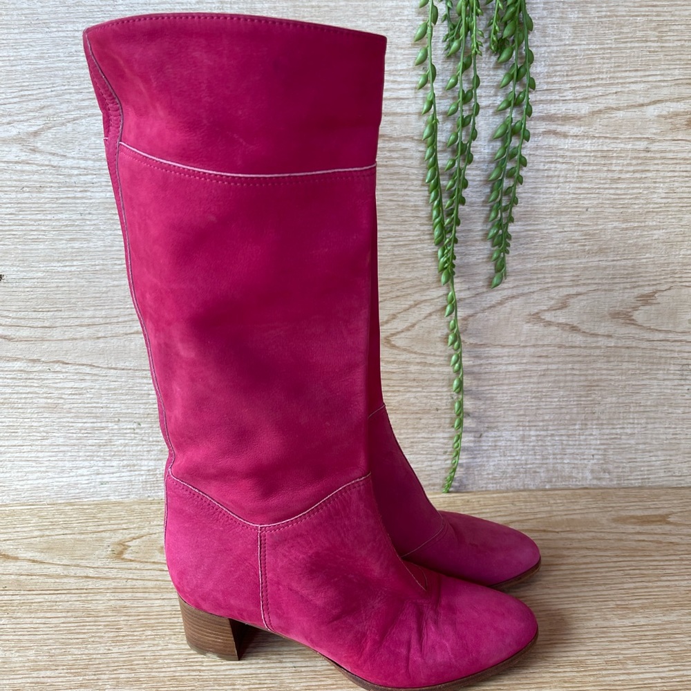 CHRISTIAN LOUBOUTIN SUEDE KNEE HIGH BOOTS